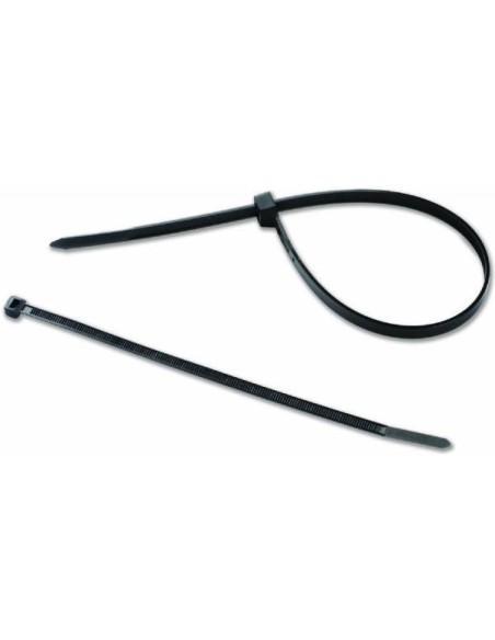 100 Fascette Nere Nylon 4,8 x 300 mm Colore Nero