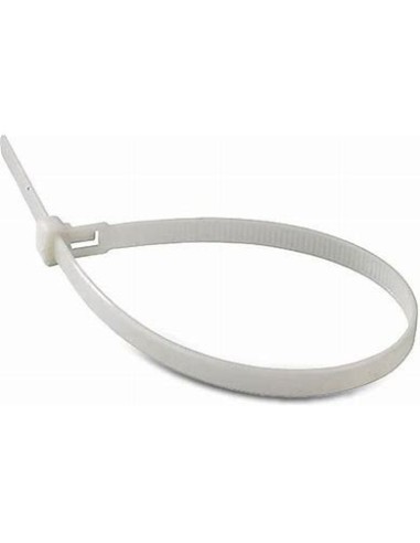 100 Fascette Nere Nylon 3,6 x 200 mm Colore Bianco