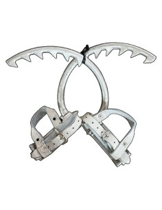 Ramponi Attrezzo per salire su palo in LEGNO in ALLUMINIO omologati