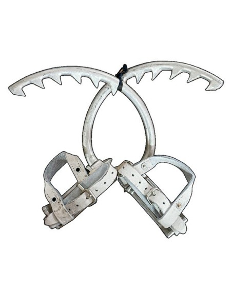 Ramponi Attrezzo per salire su palo in LEGNO in ALLUMINIO omologati