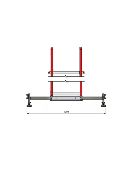 Scala in vetroresina IRMUT 3 montate 9-8-5 pioli