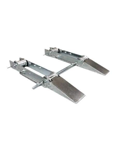 Pattini Svolgi bobina, per bobine in legno porta cavi. Pattini di srotolamento.