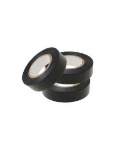 10 rotoli Nastro Isolante Nero, 2 cm da 20 mt.