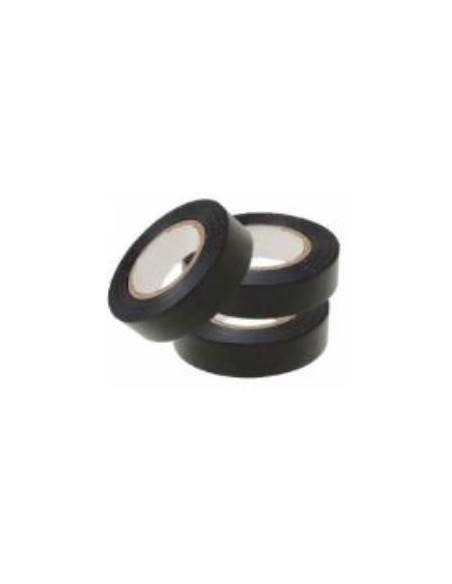 10 rotoli Nastro Isolante Nero, 2 cm da 20 mt.