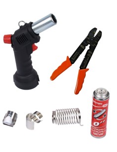 Attrezzatura per messa in opera tubetti termorestringenti. 2